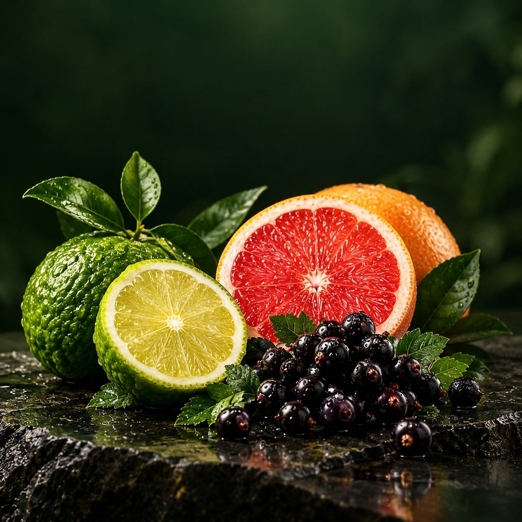 Vibe Top Notes  Bergamot, Grapefruit, Blackcurrant